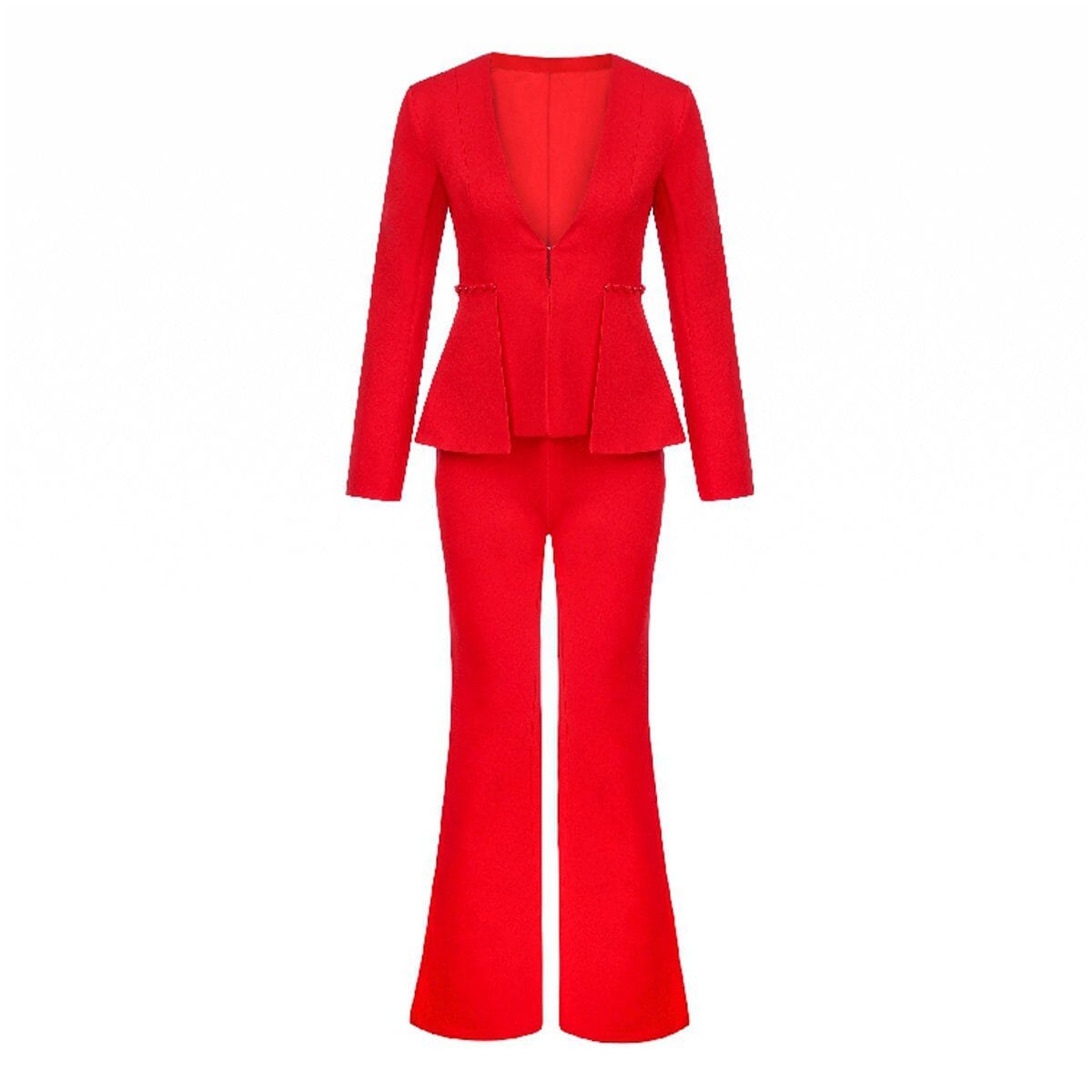 Alexandra Business suit LOVEFREYA XS Red colour Suit