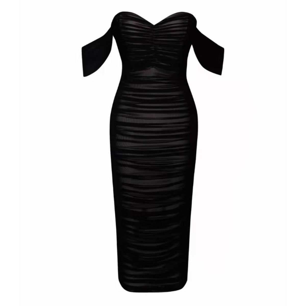 Ally off - shoulder bandage LOVEFREYA XS Black Dress