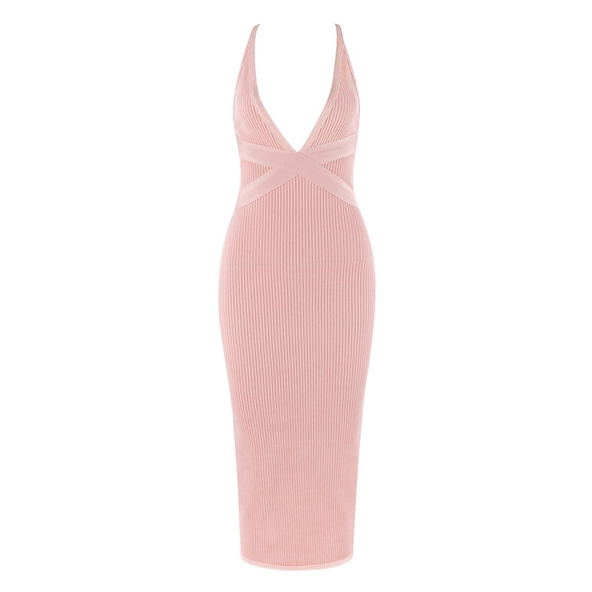 Blush long bandage LOVEFREYA XS Pink colour Dress