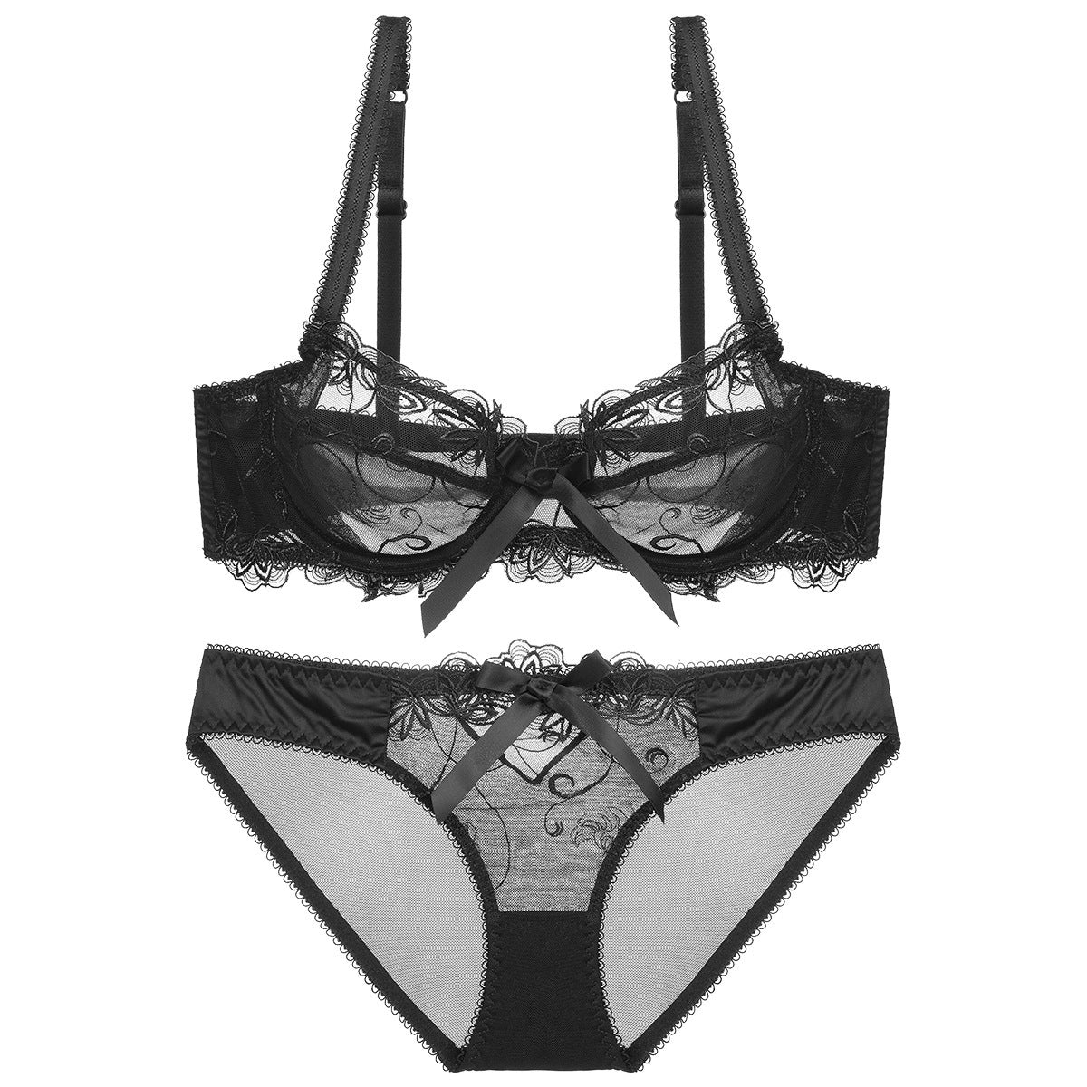 Briella lace lingerie set LOVEFREYA 32/70C/Small panty Black Intimates