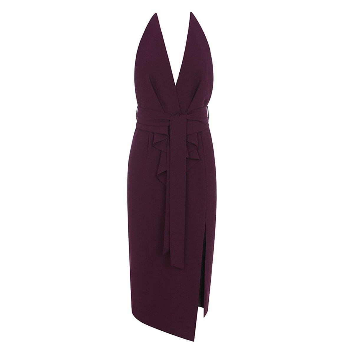 Brooklyn halter dress LOVEFREYA XS Wine Dress