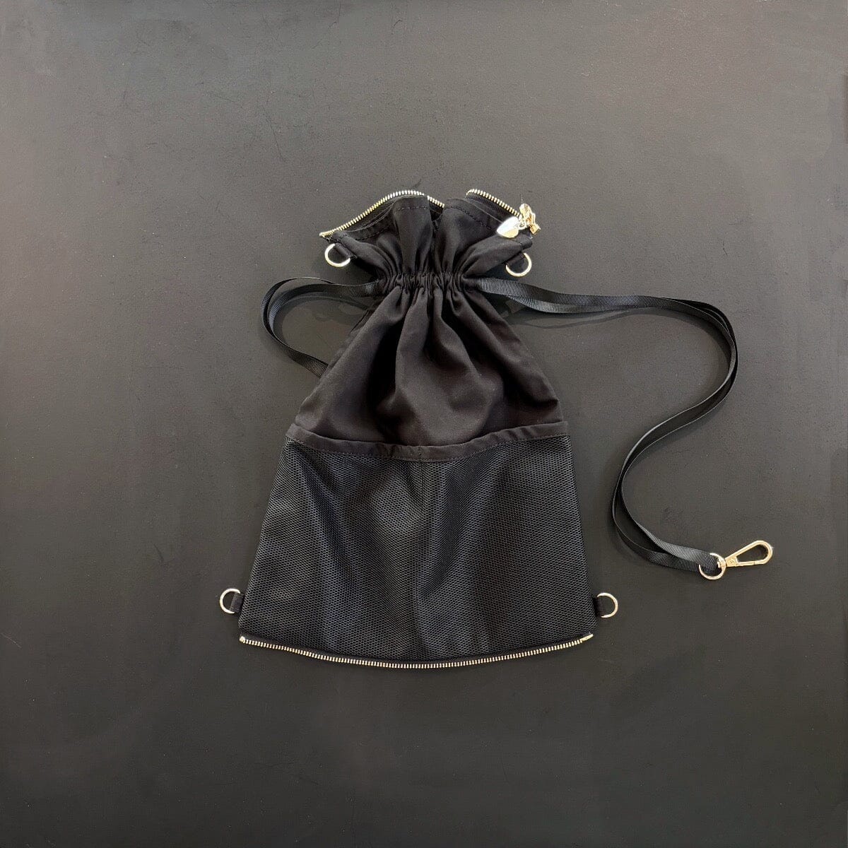 Clasp clutch pouch LOVEFREYA Black Drawstring Bags Accessories