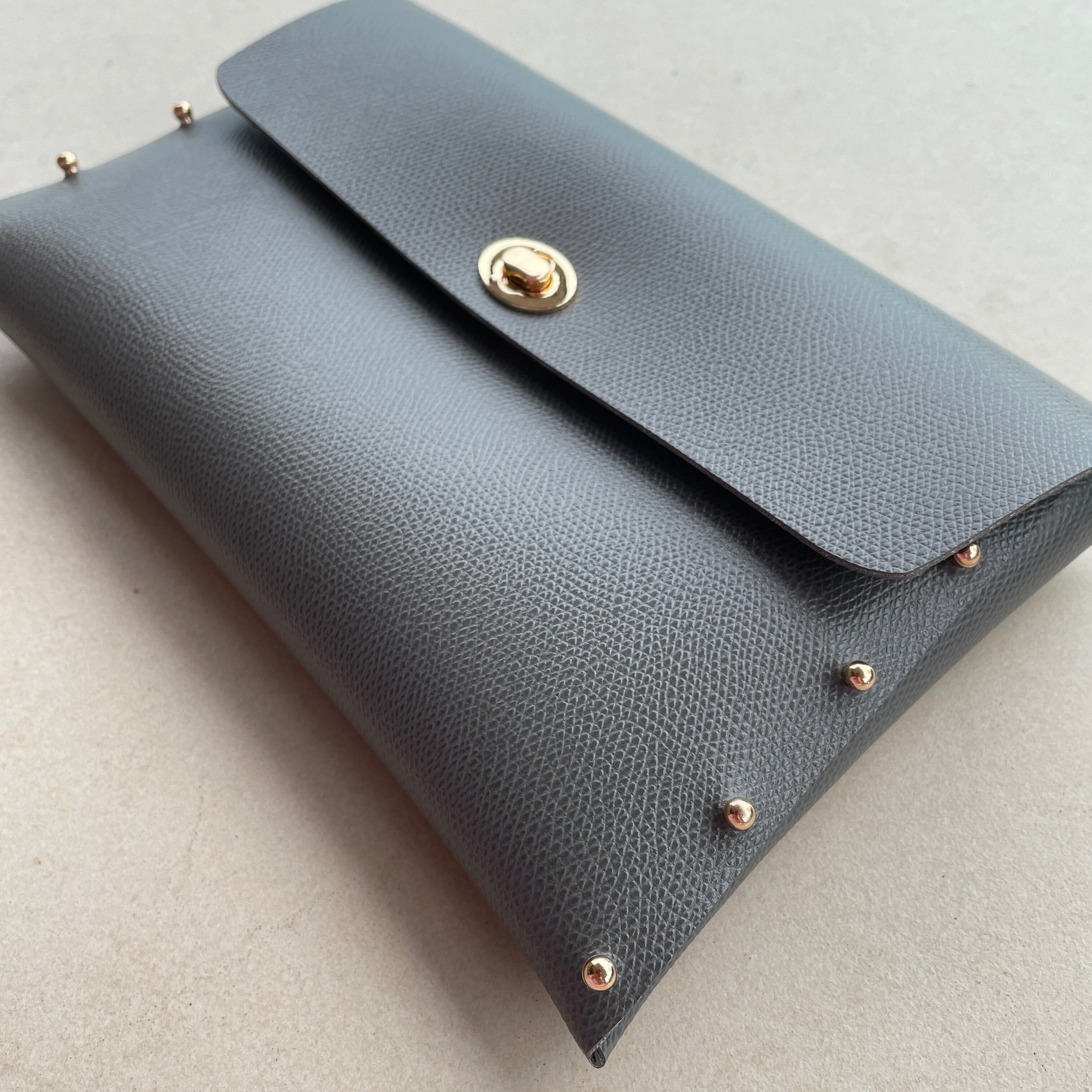 Clutch Shwu LOVEFREYA Dark Grey Gold Bags