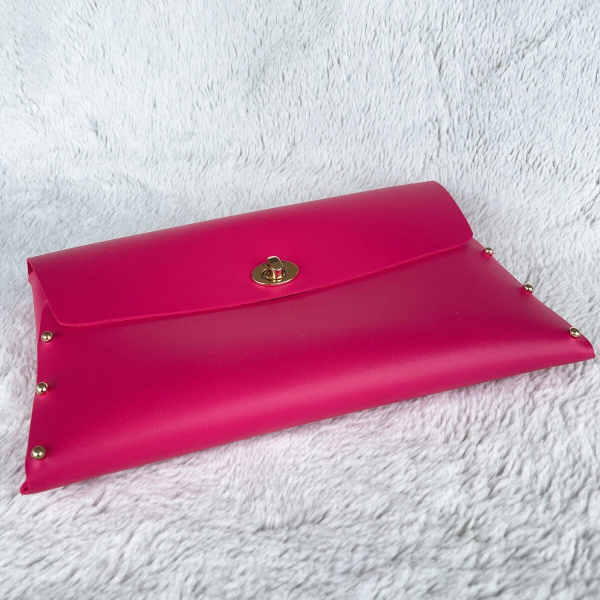 Clutch Shwu LOVEFREYA Hot pink Gold Bags