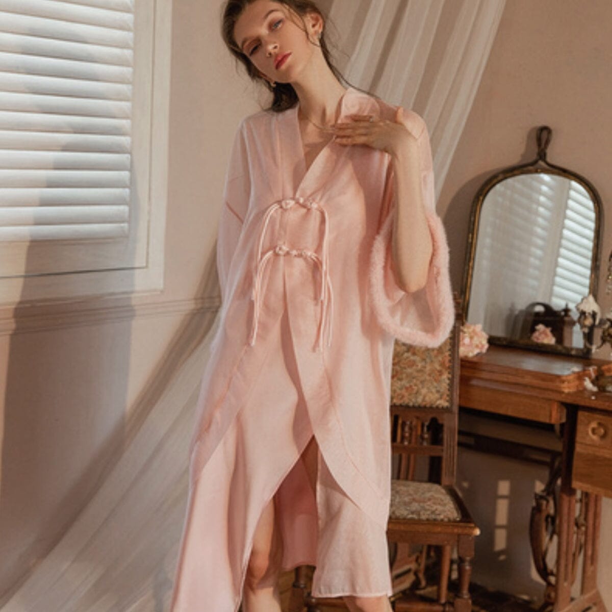 Ember chiffon robe LOVEFREYA Free size Pink Intimates