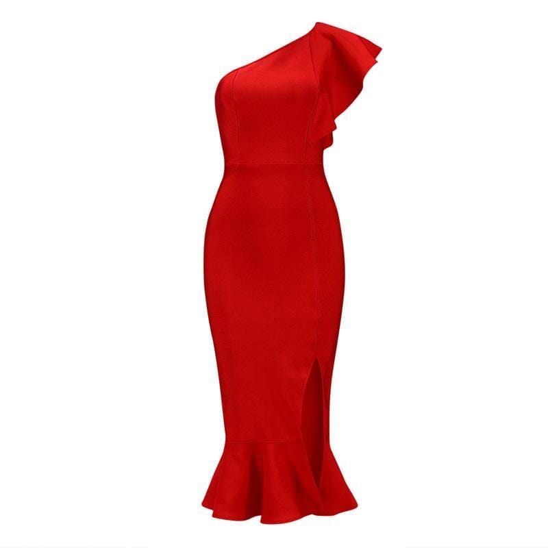 Flowy Toga bandage LOVEFREYA XS Red Dress