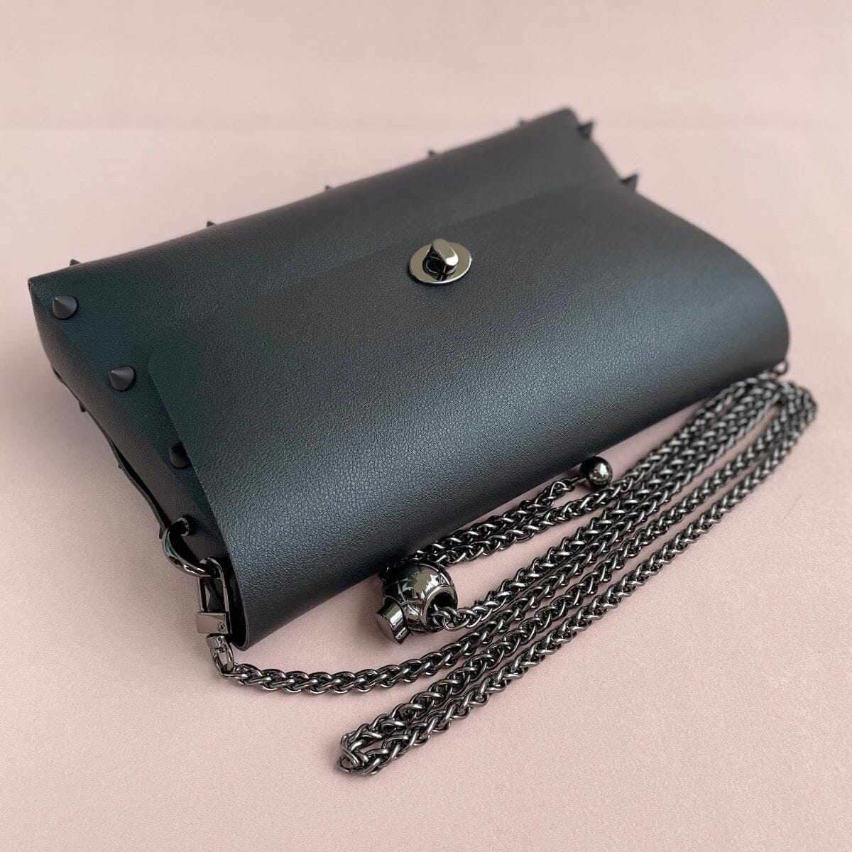 Frann studded crossbody bag LOVEFREYA Black Matt black Bags