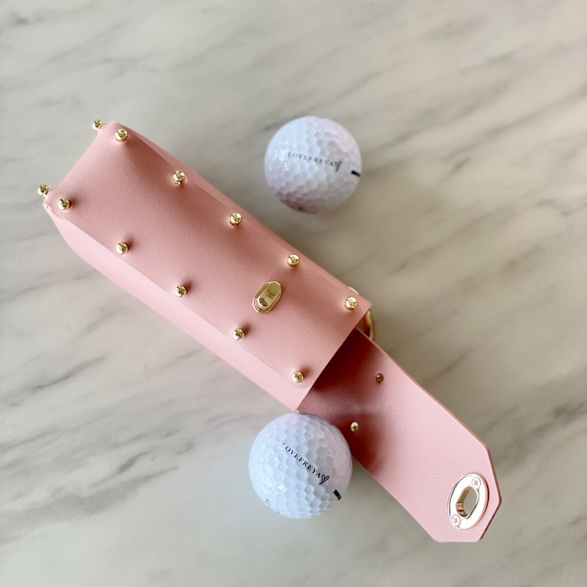 Golf ball Holder LOVEFREYA Emerald green Gold Bags