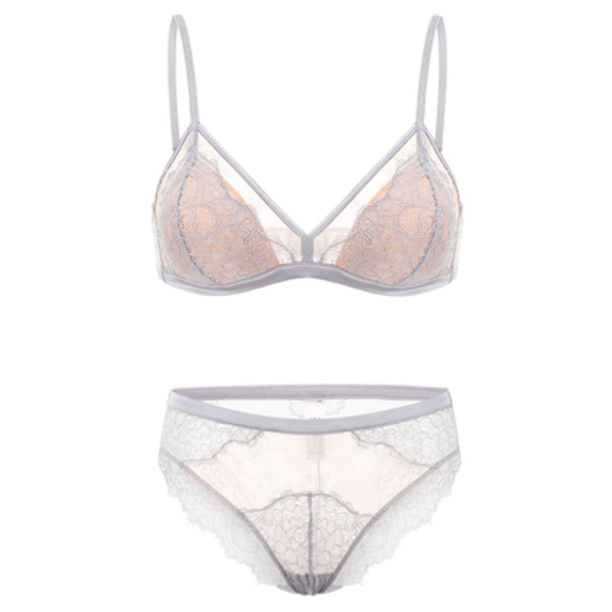 Inej lace lingerie set LOVEFREYA Small [70AB] Grey Intimates