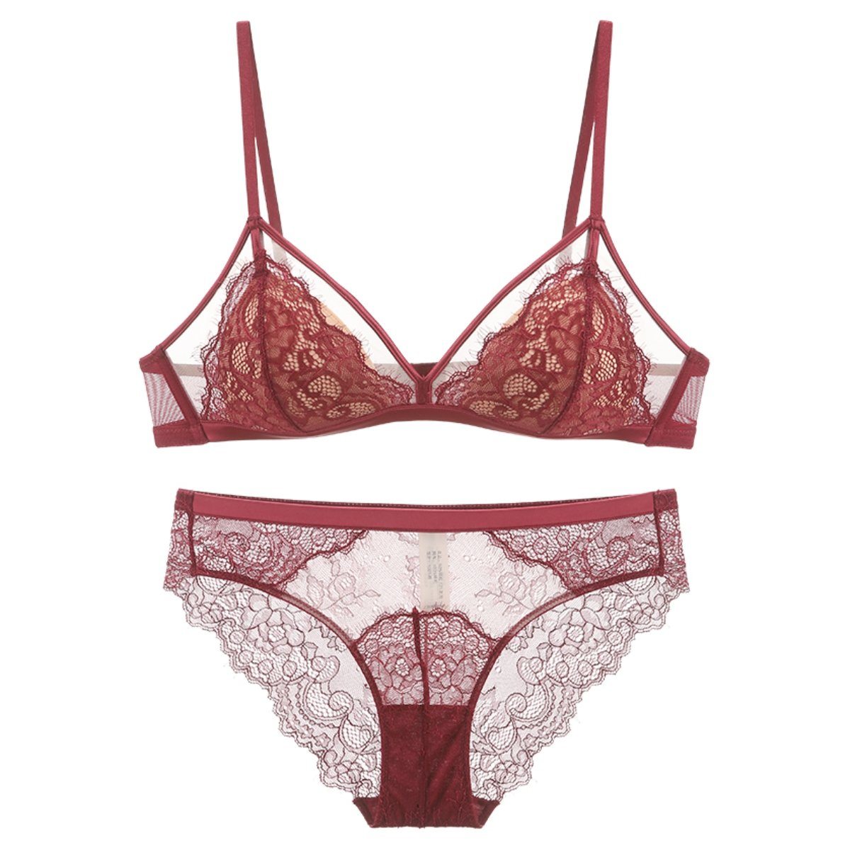 Inej lace lingerie set LOVEFREYA Small [70AB] Wine Intimates