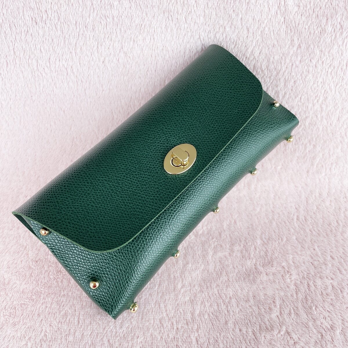 Janina daily clutch LOVEFREYA Emerald green Gold Bags