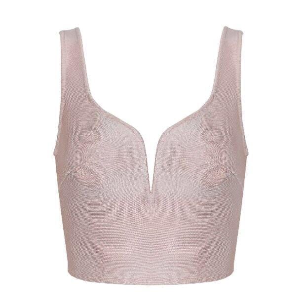 Little bandage crop top LOVEFREYA XS Pink Top