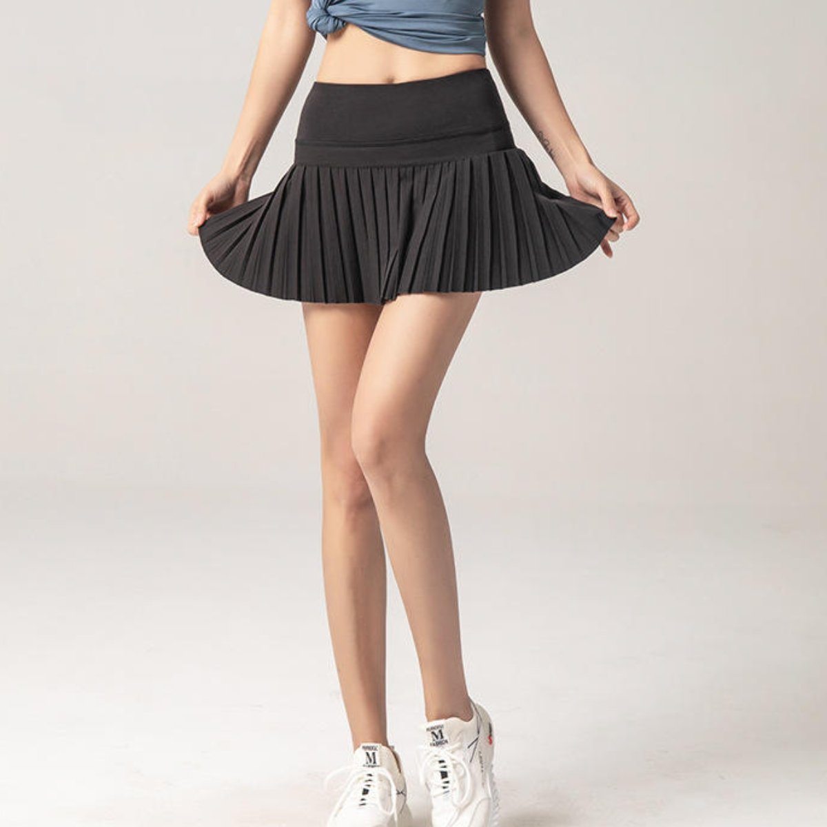 Lola pleated skort LOVEFREYA S Black Sports