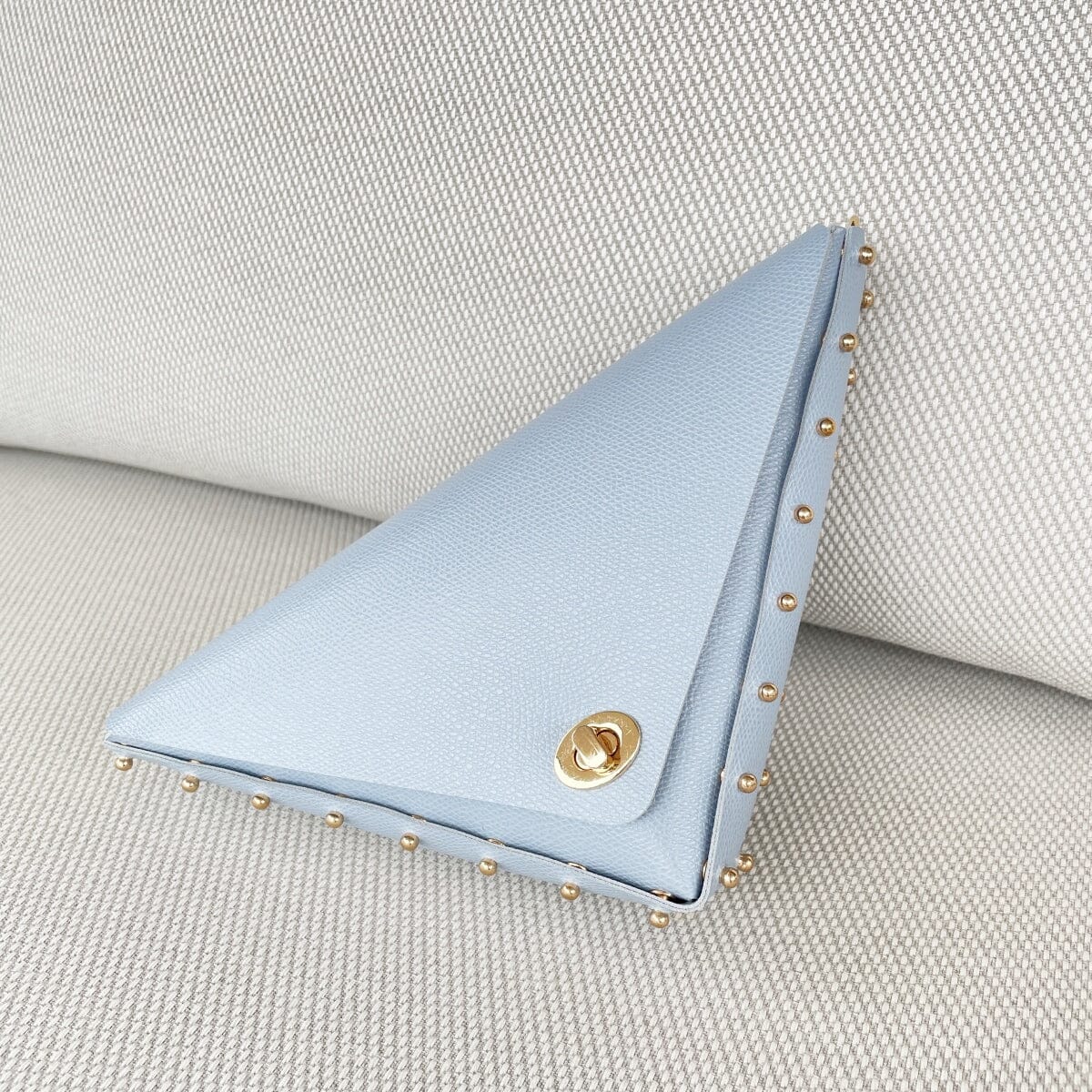 Medium triangle crossbody bag LOVEFREYA L blue Gold Bags