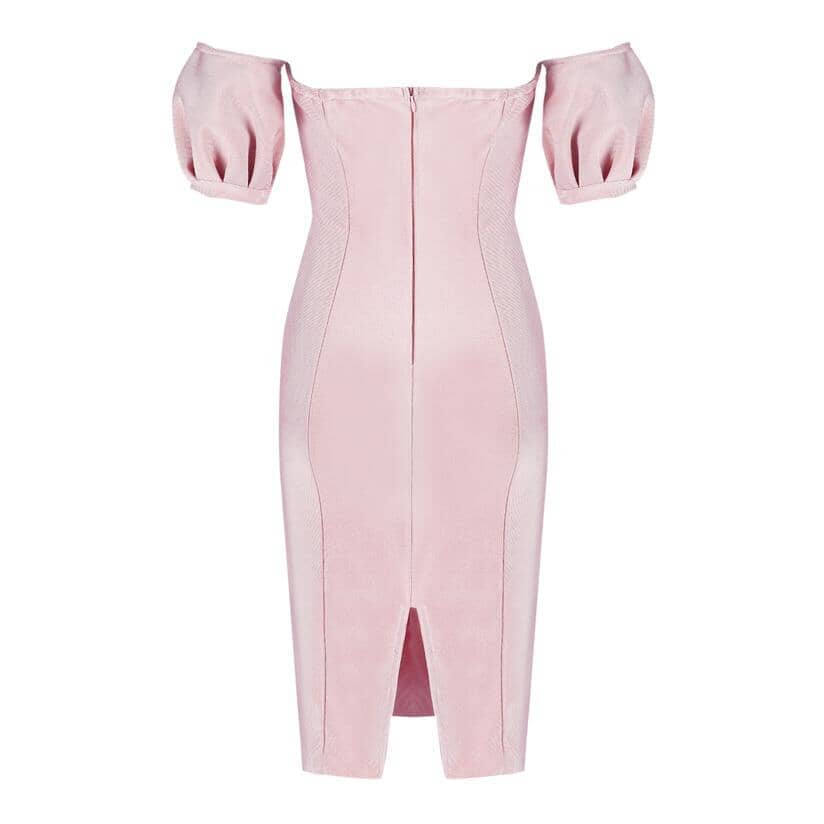 Peggy off - shoulder bandage LOVEFREYA XS Pink Dress