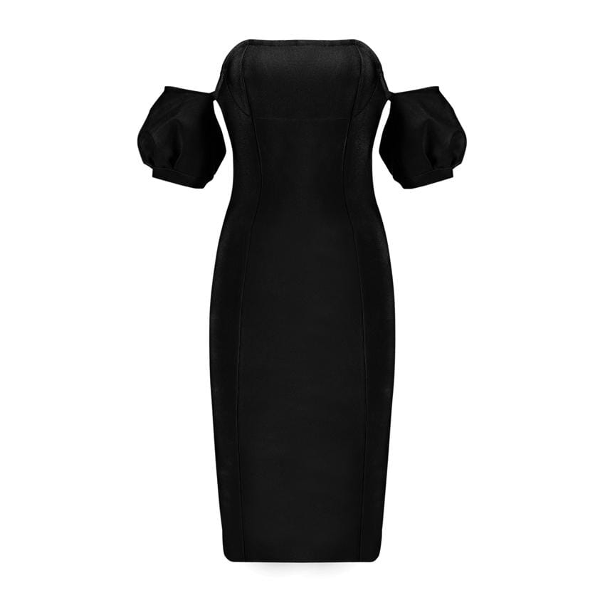 Peggy off - shoulder bandage LOVEFREYA XS Black colour Dress