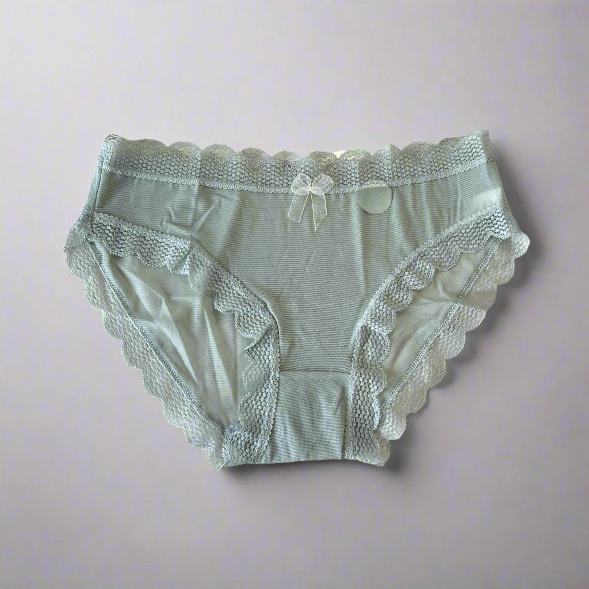 Plain brief panty LOVEFREYA Large Green tea Accessories