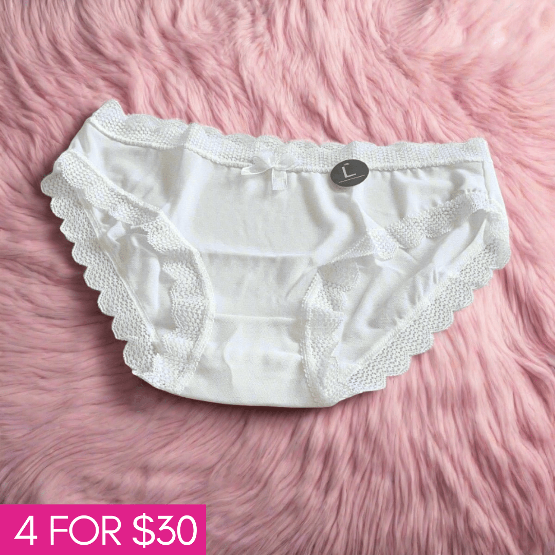 Plain brief panty LOVEFREYA Large White Accessories