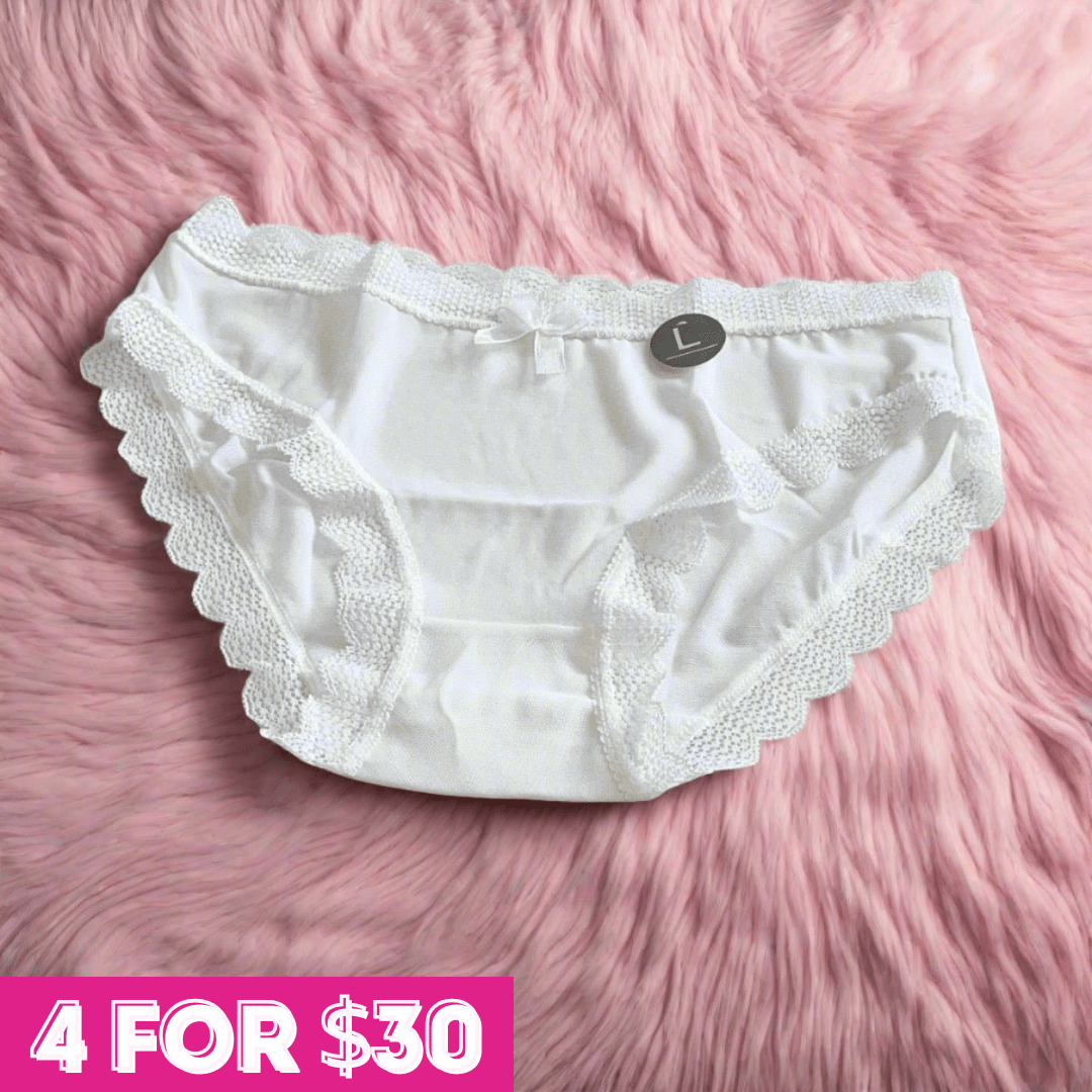 Plain brief panty LOVEFREYA Large White Accessories