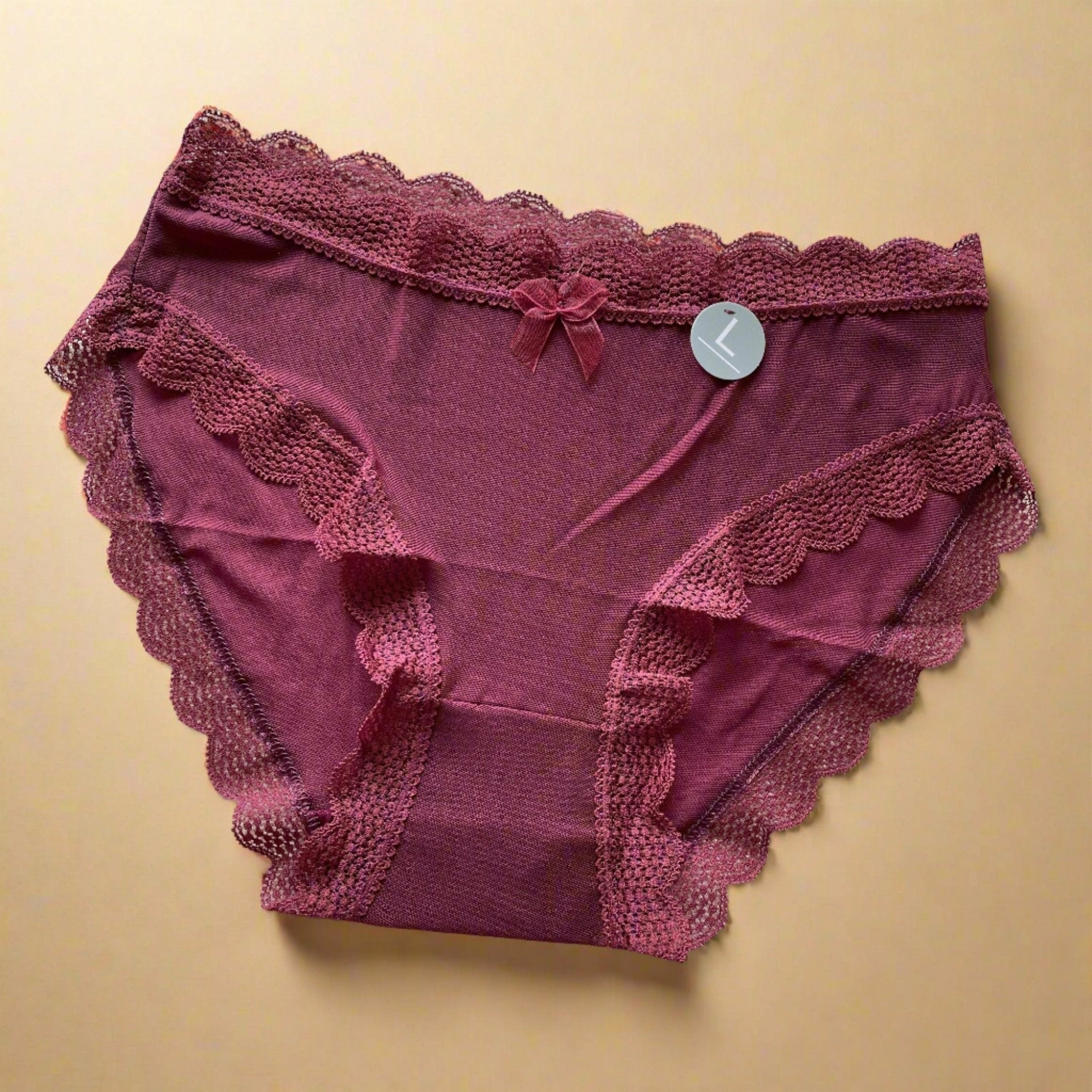 Plain brief panty LOVEFREYA Large Wine Accessories