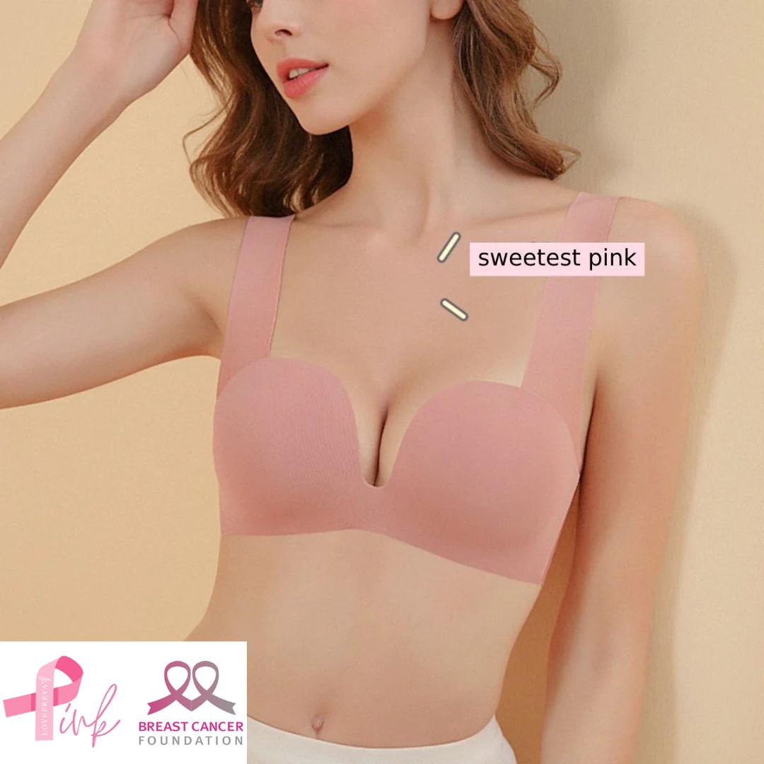 Seamless modal cotton t-shirt bra LOVEFREYA S [32/70AB] Pink Bra