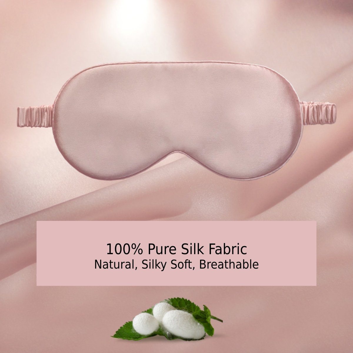 Silk eye mask set LOVEFREYA Free size Silver Bed