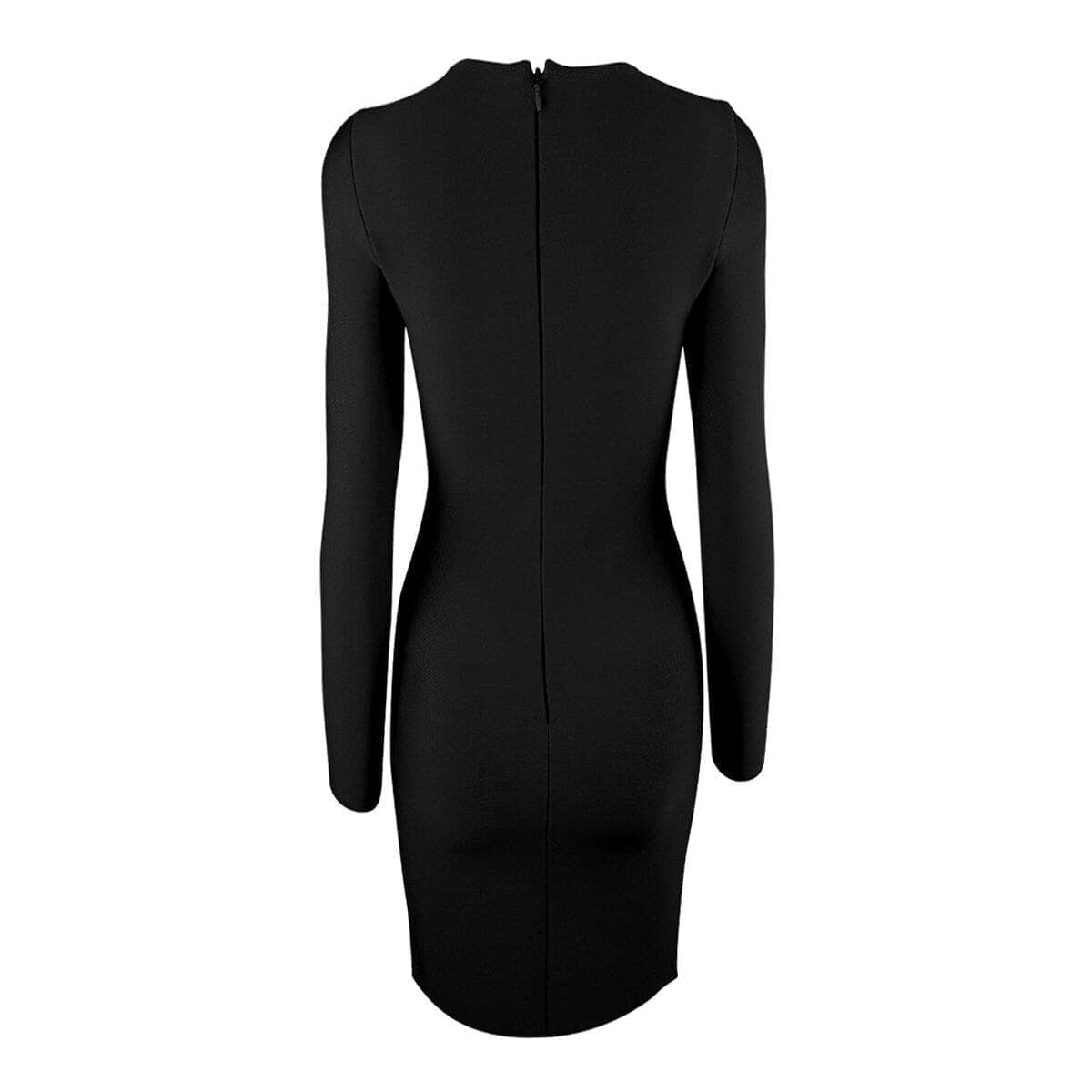 Simple long sleeve bandage LOVEFREYA XS Black Dress