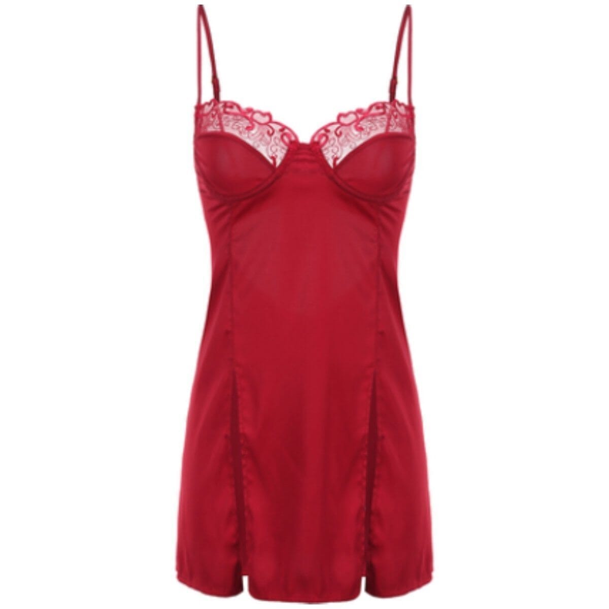 Sonja satin slip LOVEFREYA Small Red Intimates