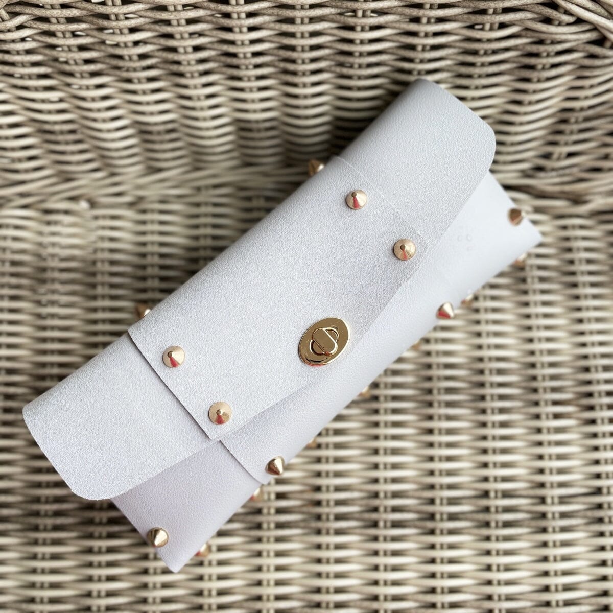 Star studded maxi clutch LOVEFREYA Orange Gold Bags