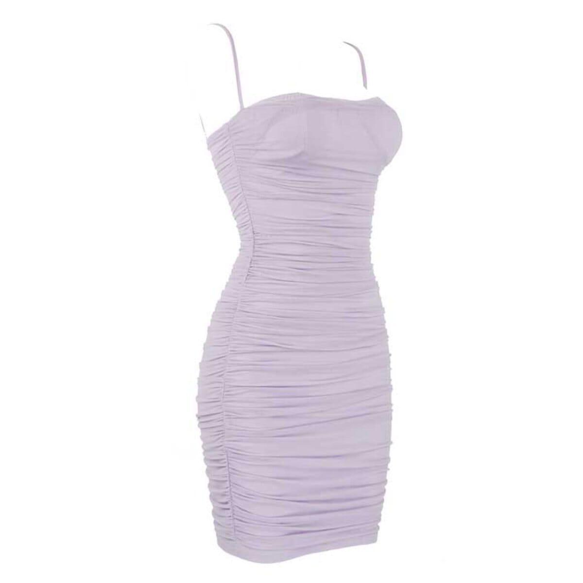 S*x bomb mesh ruched dress LOVEFREYA XS L purple colour Dress