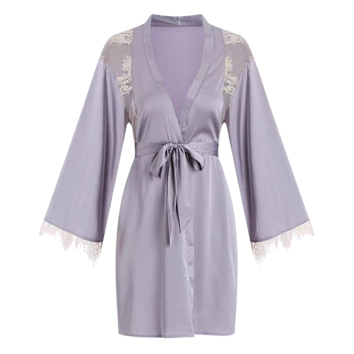 Tuy lace and satin robe LOVEFREYA Small Yam purple Intimates