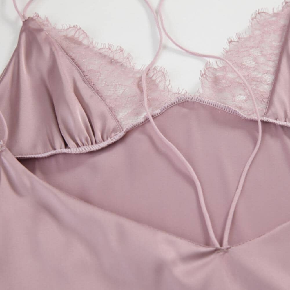 Willow satin slip LOVEFREYA Small Lilac pink colour Intimates