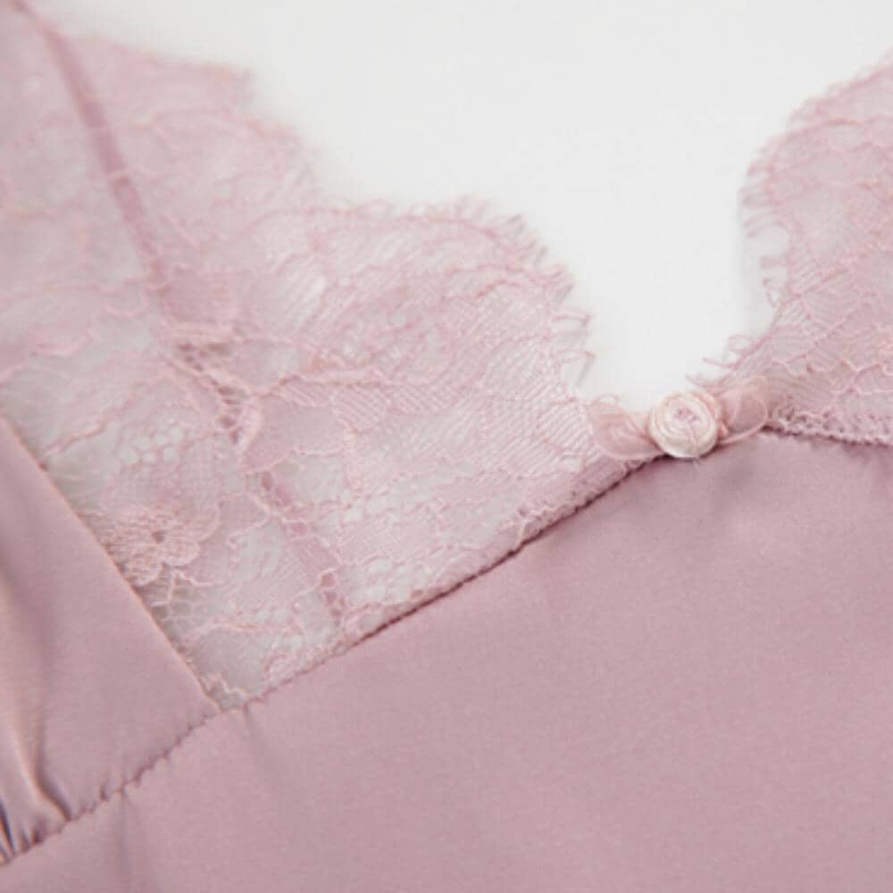 Willow satin slip LOVEFREYA Small Lilac pink colour Intimates