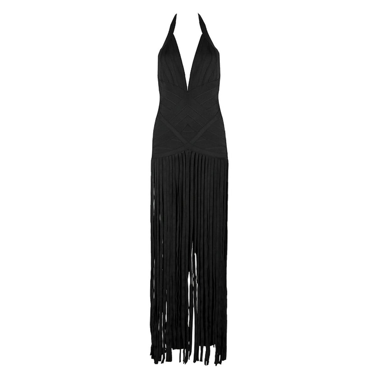 Winnie fringe bandage jumpsuit LOVEFREYA XS Black Jumpsuit